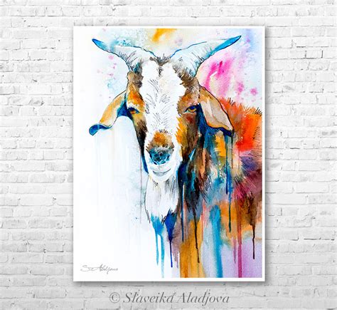 Goat Watercolor at GetDrawings | Free download