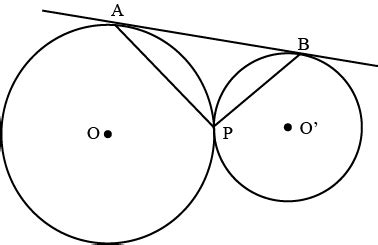 In The Given Figure Two Circles Touch Each Other Externally Point