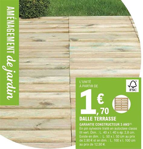 Promo Dalle Terrasse Chez E Leclerc Jardi Icatalogue Fr