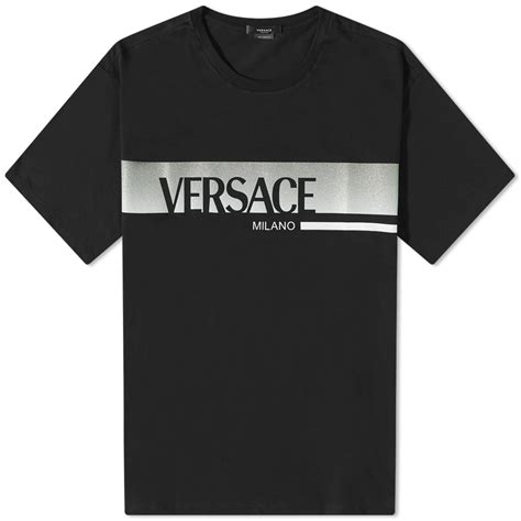 Versace Milano Logo Tee Black End