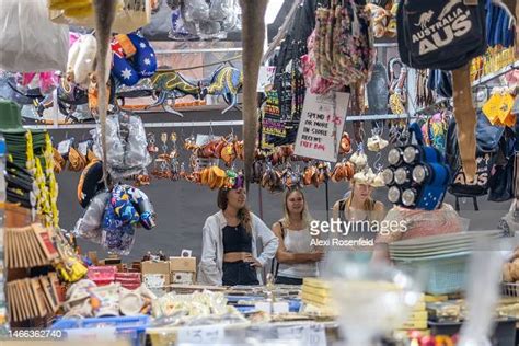 People shop for souvenirs at Paddy's Market on February 15, 2023 in ...