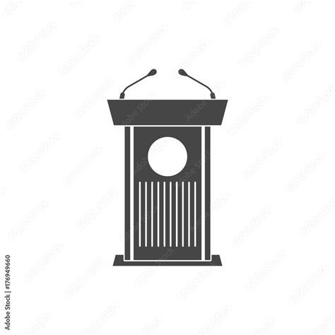 Podium Illustration, Podium vector icon Stock Vector | Adobe Stock