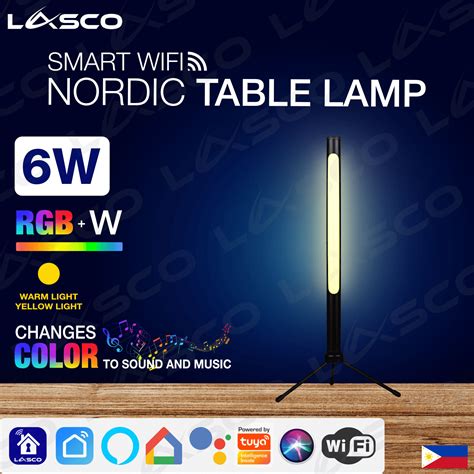 Lasco Smart Wifi Nordic Table Lamp Single Or Double Pc Or Pcs