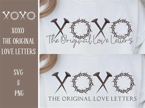 Xoxo The Original Love Letters Svg Png Easter Religious Christian Svg