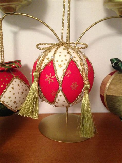 Christmas Patchwork Ball Bolas De Navidad Manualidades Decoraci N