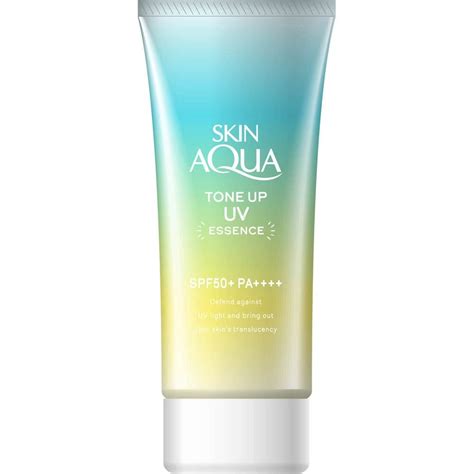 Skin Aqua Tone Up Uv Essence Mint Green Sunscreen With Spf Pa