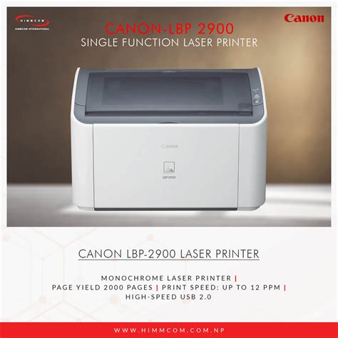 Canon LBP2900 Laser Printer Himmcom International