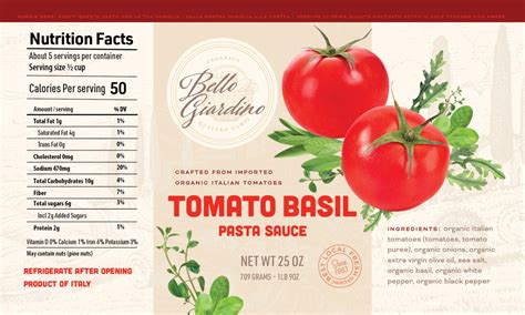 Pasta Sauce Label Design • Sustainable Packaging And Branding Designer