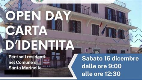 Santa Marinella Il Dicembre Open Day Carta Didentit Talkcity