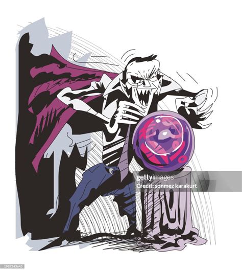 Sorcerer Businessman Looks Into A Glass Orb High Res Vector Graphic Getty Images