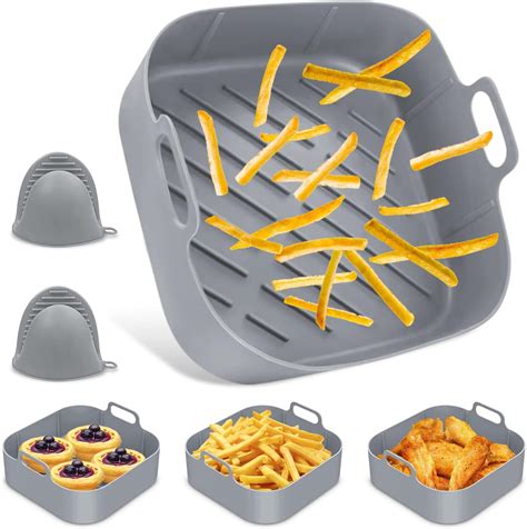 Moule Silicone Air Fryer Cm Panier Friteuse Carr Panier En