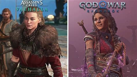 Assassin S Creed Valhalla Vs God Of War Ragnarok Comparison Thor Mimir Loki Surtr And Etc