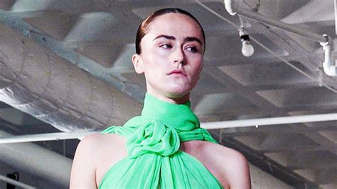 Ella Emhoff Braless In Green Top On Runway At Nyfw Photos Hollywood Life