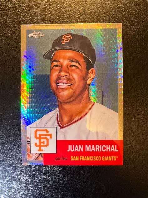 2022 Topps Chrome Platinum Anniversary Juan Marichal Prism Refractor Ebay