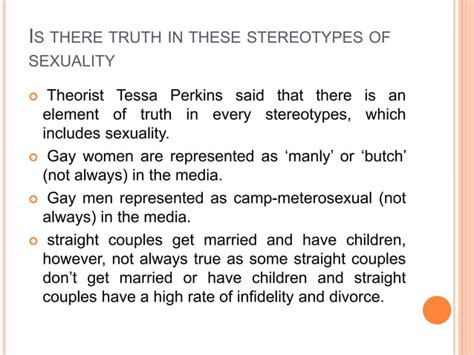 Stereotypes Of Sexuality Ppt