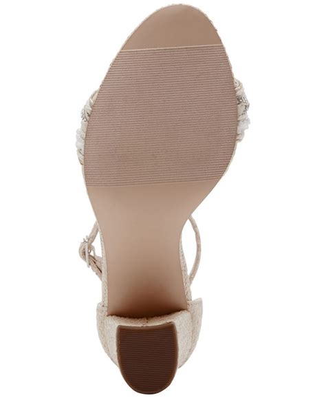 Madden Girl Bella Two Piece Raffia Block Heel Sandals Macys