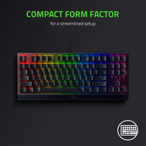 Razer BlackWidow V3 Tenkeyless Green Mechanical Switches Compact