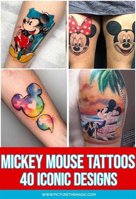 Antagonismo Bolsa Hizo Un Contrato Mickey Mouse Tattoos With Names Eso