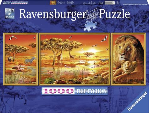 Ravensburger Puzzle Afrique 1000 pièces Tryptique 19836 Amazon fr