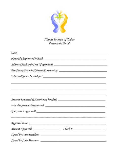 Friendship Fund Form Pdf Google Drive