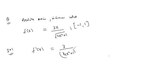 Solvedfind The Absolute Maximum And Minimum Values Of F On The Given