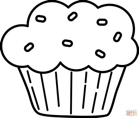 Muffins Coloring Page Home Sketch Coloring Page