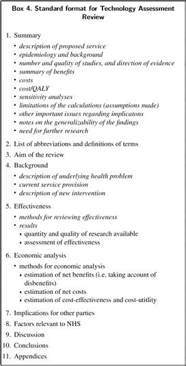 Health Technology Assessment In England And Wales International Journal Of Technology