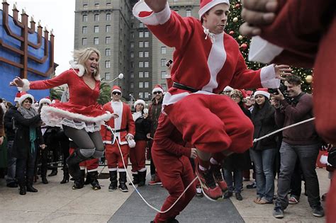 Bad Santas Spread Drink Holiday Cheer