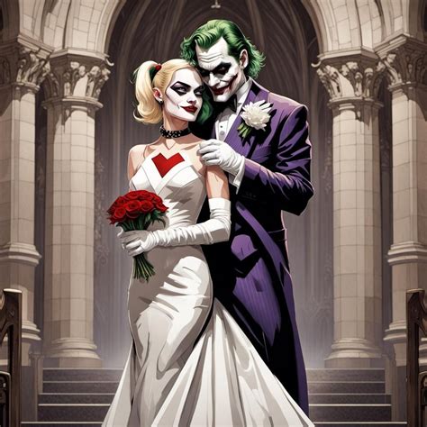 The Joker And Harley Quinn Wedding Ai Generated Artwork Nightcafe