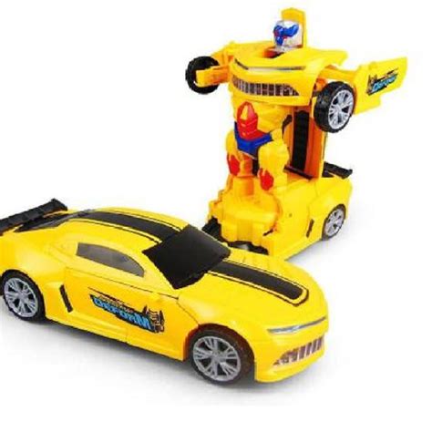 Carro Carrinho Transformers Vira Rob Autom Tico Luz Som Musical Bate E