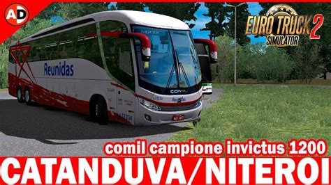 ETS2 MOD BUS MAPA RBR CATANDUVA NITERÓI Comil campione