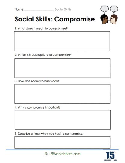 Social Skills Worksheets 15 Worksheets Library