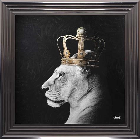 Lioness Queen Framed Art Abbeygate Lighting