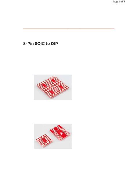 Pin Soic To Dip Adapter Hookup Guide By Sparkfun Electronics