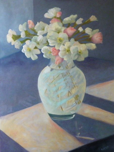 Daily Painters Of Arizona Prims And Roses Contemporary Floral Oil