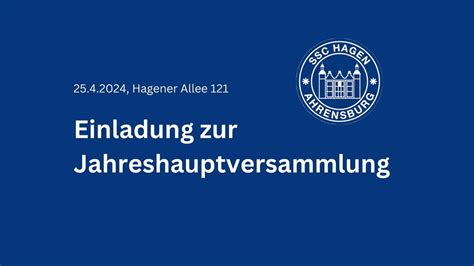 Jahreshauptversammlung Einladung Und Antr Ge