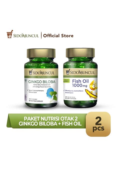 Jual Sido Muncul Paket Nutrisi Otak 2 SidoMuncul Ginkgo Biloba Fish