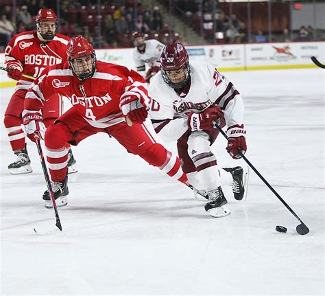 No 8 Umass Men’s Hockey Falls To Boston University In Overtime