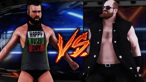 Rusev FLACO Vs Aiden English GORDO WWE2K18 YouTube