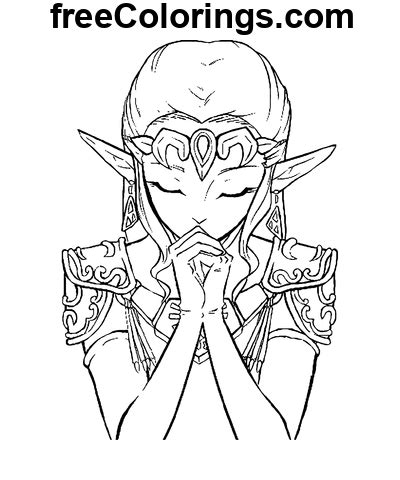 Charmant Zelda Coloriages gratuits à imprimer