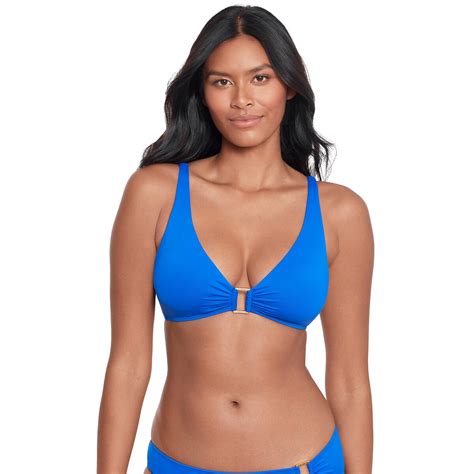 Beach Club Solids Triangle Bikini Top Royal Blue Lauren Ralph Lauren