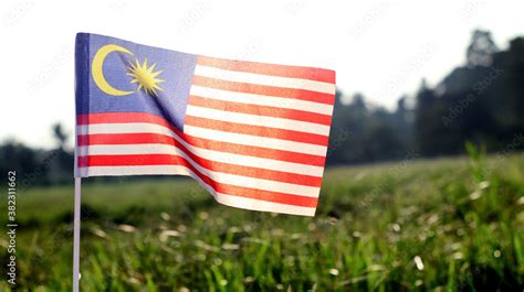 Malaysia flag waving celebrating "Merdeka" day Stock Photo | Adobe Stock