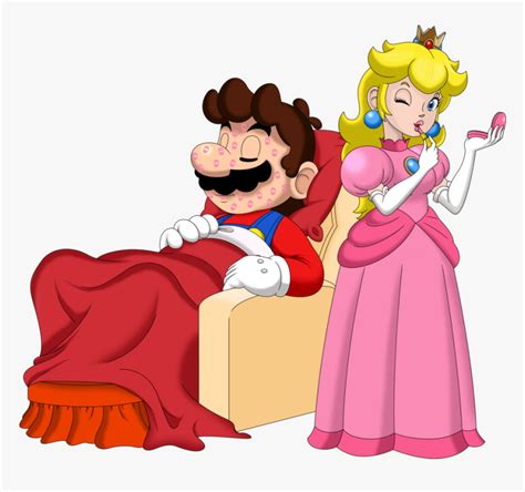 Peach And Mario Kissing