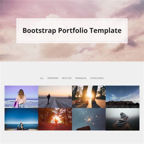 Free HTML Bootstrap Portfolio Template