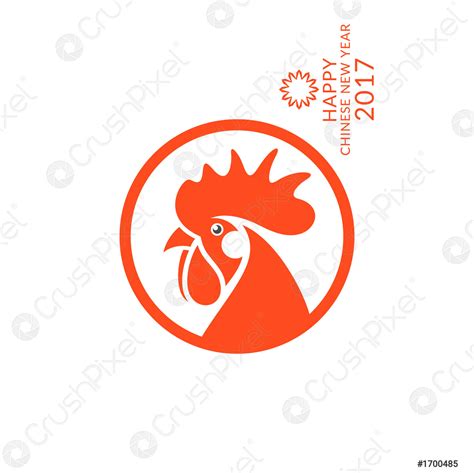 Red rooster Logo - stock vector | Crushpixel