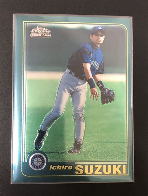 未使用2001 Topps Chrome Traded Ichiro Suzuki Rookie Card T266 イチロー ルーキー