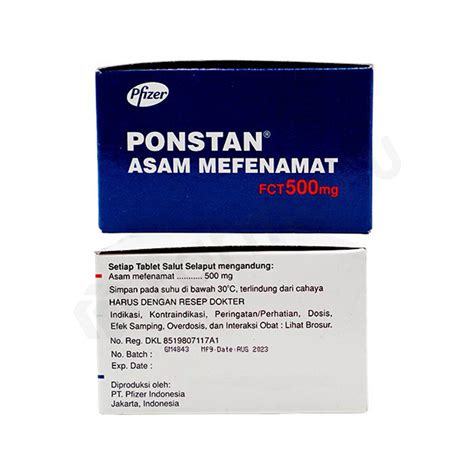 Ponstan Mg Tablet Farmaku