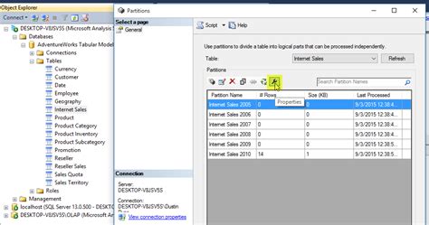 Executing Dbcc For Sql Server Analysis Services 2016 Data And