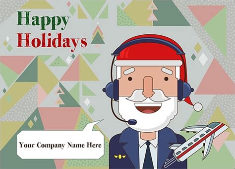 Aviation Ornament Cards Personalized For Your Business