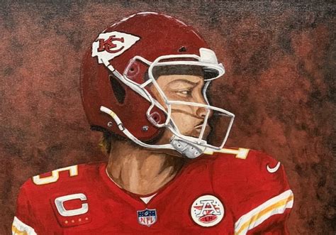 Patrick Mahomes Painting | childsupportauction | Bid Now